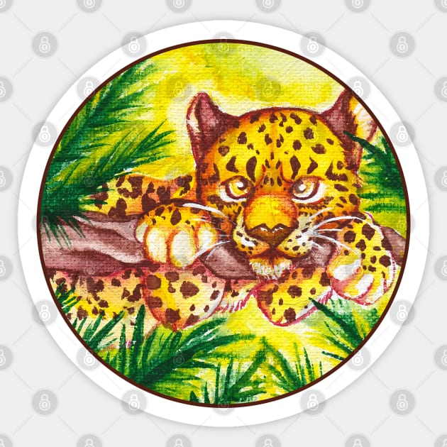 Little Leopard Sticker by TaksArt